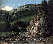 Gustave Courbet Stream in the Jura Mountains painting